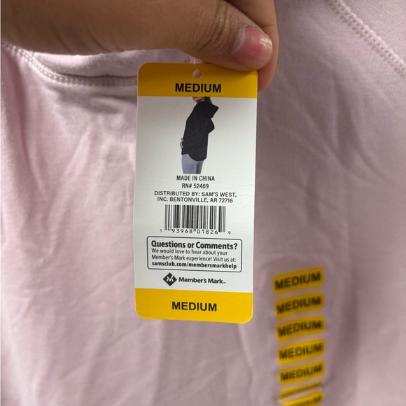 Members Mark Pearl Rose Size Medium‎ Hooded Pullover Women’s Top New with Tags - Picture 1 of 5